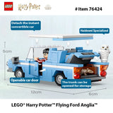 Harry Potter Flying Ford Anglia LEGO Set with 2 Minifigures for Magical Role Play