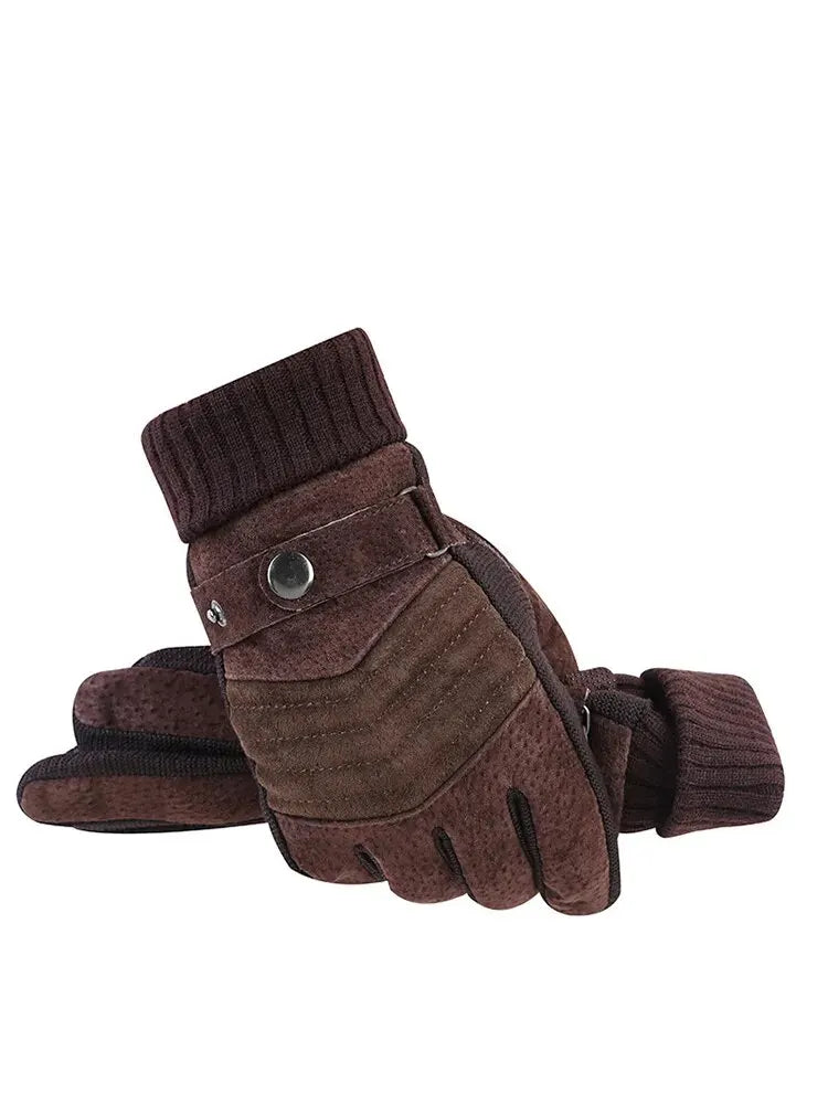 Men’s Winter Windproof Touchscreen Gloves – Cold-Weather Cycling & Motorcycle Riding