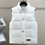 Men’s Turtleneck Zipper Vest – Casual Sleeveless Jacket with Pockets for Autumn & Winter