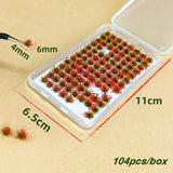 104PCS Miniature Grass & Flower Model Kit – Realistic DIY Scenery for Dioramas, Railways, and Gardens