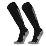 Calcetines de fútbol de compresión elásticos: calcetines deportivos transpirables hasta la rodilla para hombres, mujeres y niños