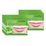 Fruit-Infused Lip Mask Set - 10pc Hydrating Collagen Lip Patches for Plump, Nourished Lips