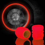 Tapas de válvulas de neumáticos que brillan en la oscuridad: accesorios fluorescentes para ruedas de automóviles, bicicletas y motocicletas 