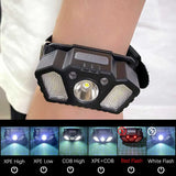 Rechargeable LED Wrist Lamp – Hands-Free Night Light for Running, Camping & Fishing