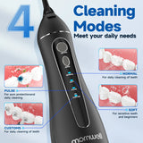 Irrigador bucal portátil inalámbrico | Irrigador bucal recargable con 4 boquillas
