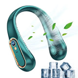 Bladeless Neck Fan – Ultra-Quiet, Hands-Free Cooling with 5-Speed Adjustable Wind