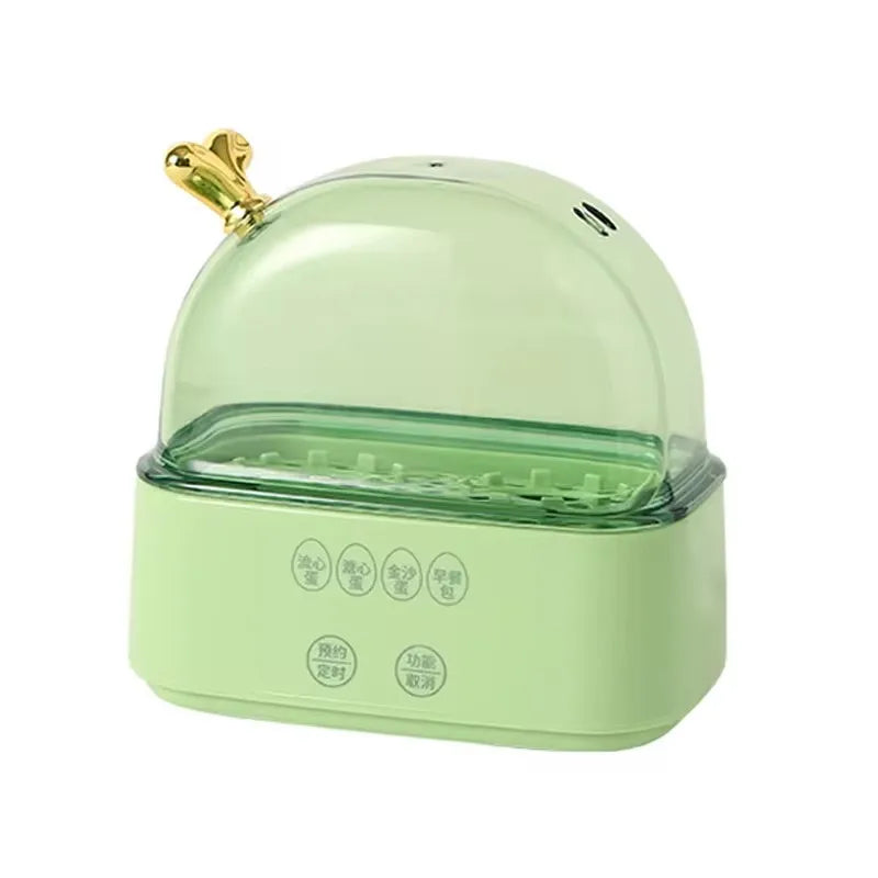 Hervidor de huevos eléctrico de 120 W: minicocinador de huevos inteligente con apagado automático y temporizador para un desayuno rápido