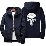 Men’s Casual Hooded Jacket – Lightweight Printed Zip-Up Outerwear for Spring & Autumn