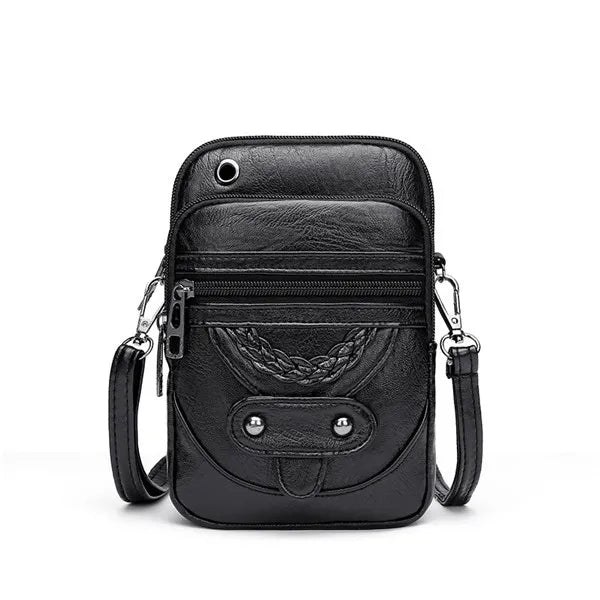 Soft PU Leather Flap Crossbody Bag – Fashionable Everyday Shoulder Purse for Women