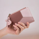 Stylish PU Leather Women’s Wallet with Zipper & Hasp Closure – Card Holder, Coin Pouch, and Photo Holder