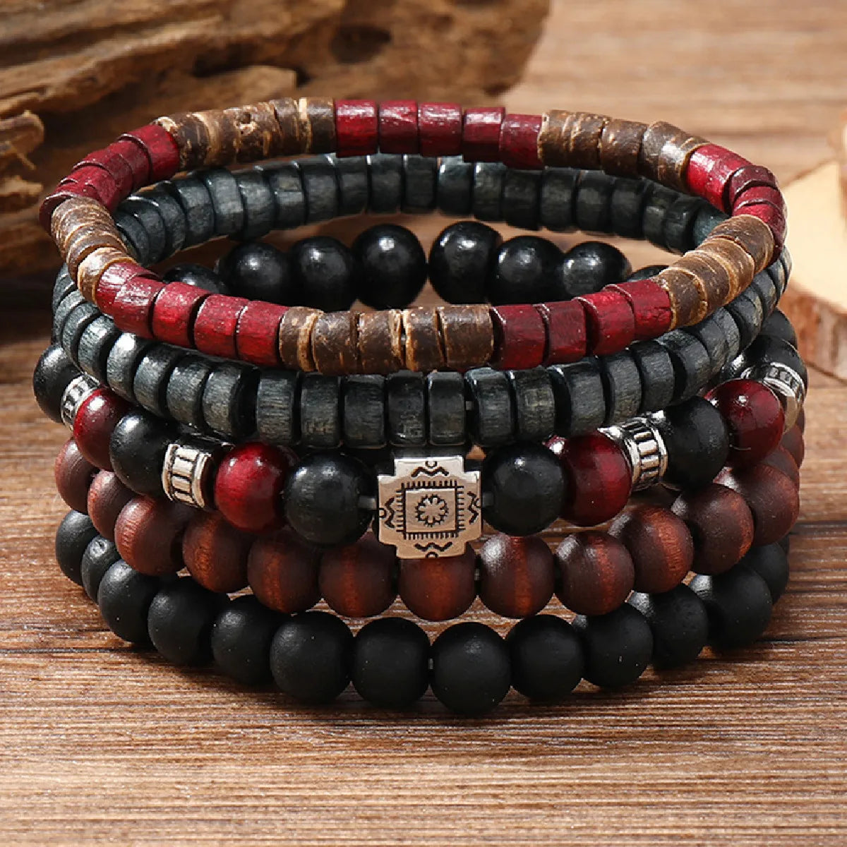 Pulsera unisex de cuero con cierre de aleación de zinc: pulsera de cadena ajustable, informal y deportiva
