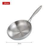 Sartén de acero inoxidable 304: utensilios de cocina antiadherentes para cocinas de gas y de inducción