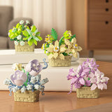 DIY Flower Building Blocks Kit – Creative Bonsai Plants for Kids & Adults