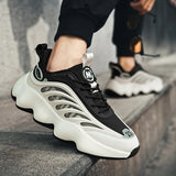 Men’s Breathable Mesh Casual Sneakers – Lightweight, Anti-Odor Lace-Up Trainers