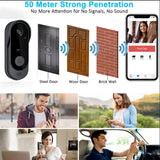 Tuya Smart Wireless Video Doorbell with Camera – HD Security, Night Vision, 2-Way Audio, and IP65 Waterproof