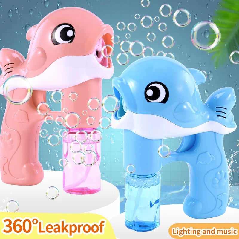 Whale Bubble Gun Toy - Automatic Bubble Blower for Indoor & Outdoor Play
