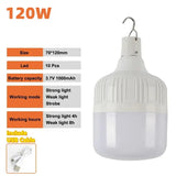 USB Rechargeable LED Camping Lantern - 80W Portable Emergency Light for Outdoor, BBQ & Power Outages