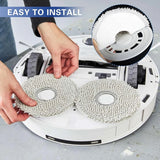 10-Pack Washable Mop Pads – Compatible with Dreame L10S Ultra, Xiaomi X10+, ECOVACS DEEBOT Vacuum Robots