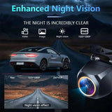 AHD 1080P Rear View Camera - 200° Fisheye Lens with Night Vision for Cars