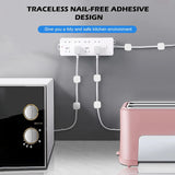 Clips magnéticos para cables, organizador de cables adhesivo para el hogar, la oficina, el automóvil y la gestión de cables debajo del escritorio