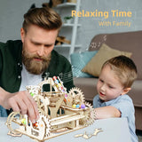 3D Wooden Marble Run Puzzle Kit – DIY Roller Coaster Model for STEAM Fun