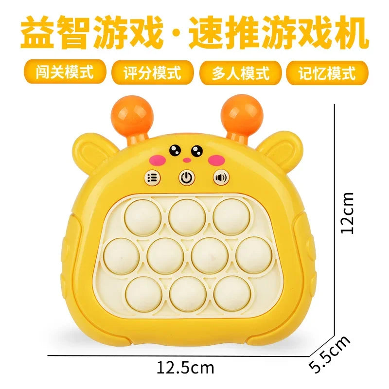 Light-Up Push Pop Fidget Toy – Electronic Bubble Game for Kids & Adults – Stress Relief & Fun
