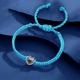 Custom Heart Photo Bracelet – Personalized Rope Chain Jewelry for Women