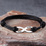 Custom Infinity Name Bracelet – Personalized Stainless Steel Charm for All Genders