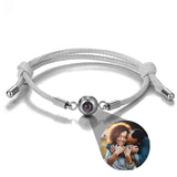 Custom Projection Photo Bracelet – Personalized Stainless Steel Gift for Men & Women