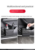 Cubo de basura y caja de almacenamiento para coche plegable y colgante: organizador para coche que ahorra espacio