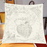 Women’s Printed Polyester Scarf – Fashion Square Wrap for All Seasons