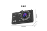 4.0 Inch Full HD Car Dashcam with Front and Rear Cameras – Night Vision, G-Sensor, and Loop Recording