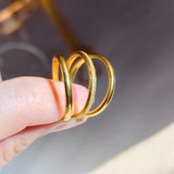 Minimalist 18K Gold Plated Stainless Steel Knuckle Ring – Tarnish-Free & Waterproof