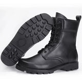 Men’s PU Leather Safety Boots – Stylish Platform Ankle Boots with Waterproof and Metal Toe Cap