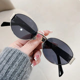 Gafas de sol ovaladas retro: elegantes gafas UV400 para mujeres y hombres