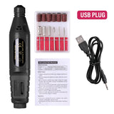6-Color Portable Electric Nail Polishing Machine – Professional Nail Drill for Home & Salon Use
