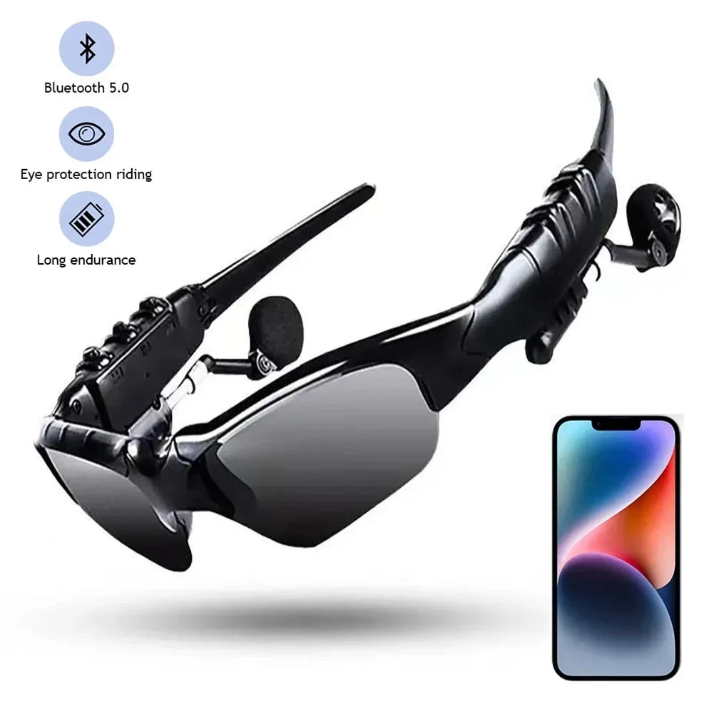 Gafas de sol con audio inteligente Bluetooth: sonido estéreo inalámbrico y protección UV