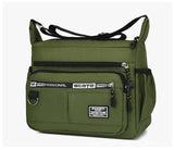 Men’s Lightweight Oxford Shoulder Bag – Versatile Travel Crossbody with Zipper Closure