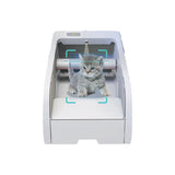 Caja de arena para gatos totalmente automática y autolimpiante: semicerrada, antiatasco, con control de olores y esterilización