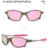 Gafas de sol polarizadas para hombre MTB, gafas de ciclismo UV400, gafas de pesca, gafas de metal para bicicleta, gafas de ciclismo, gafas de montar D4-3