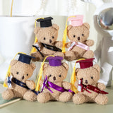 Mini Graduation Bear Plush Toy – Soft Cotton Stuffed Doll Gift