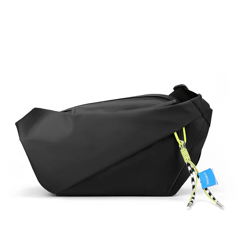 Men’s Waterproof Nylon Chest Bag – Large-Capacity Crossbody for Sports, Travel & Everyday Use