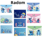 Stitch Transparent Document Bags - A4 Size School Supply Organizers for Kids