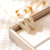 Letter Pendant Necklace for Women – Mood & Sleep Tracker Fashion Jewelry for Office & Career