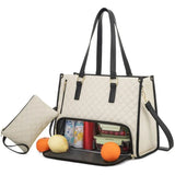 Insulated PU Lunch Handbag for Women – Stylish Box-Shaped Lunch Bag