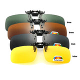 4-Color Polarized Clip-On Sunglasses – Flip-Up UV380 Lenses for Driving & Fishing