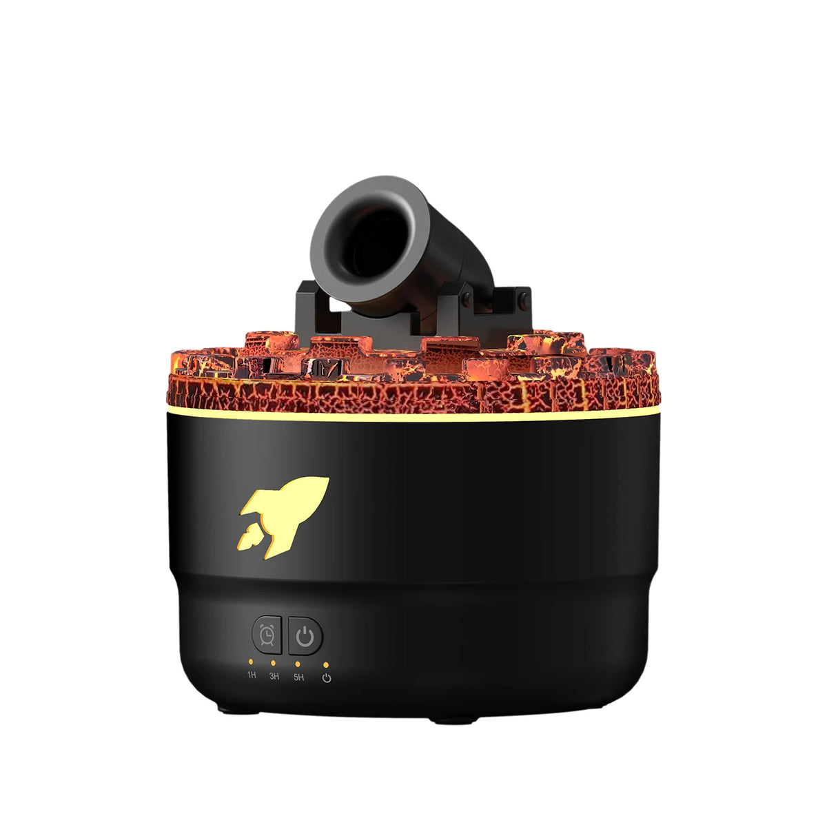 Difusor de aceite esencial con fuego de artillería simulado: aromaterapia ultrasónica y humidificador de aire