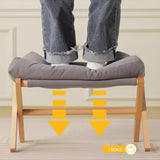 Foldable Wooden Footstool – Compact & Stylish Ottoman for Home & Office