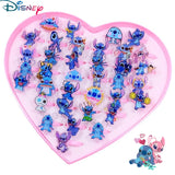 Disney Stitch Anime Rings - 10/20/36pc Cute Acrylic Jewelry Set for Kids