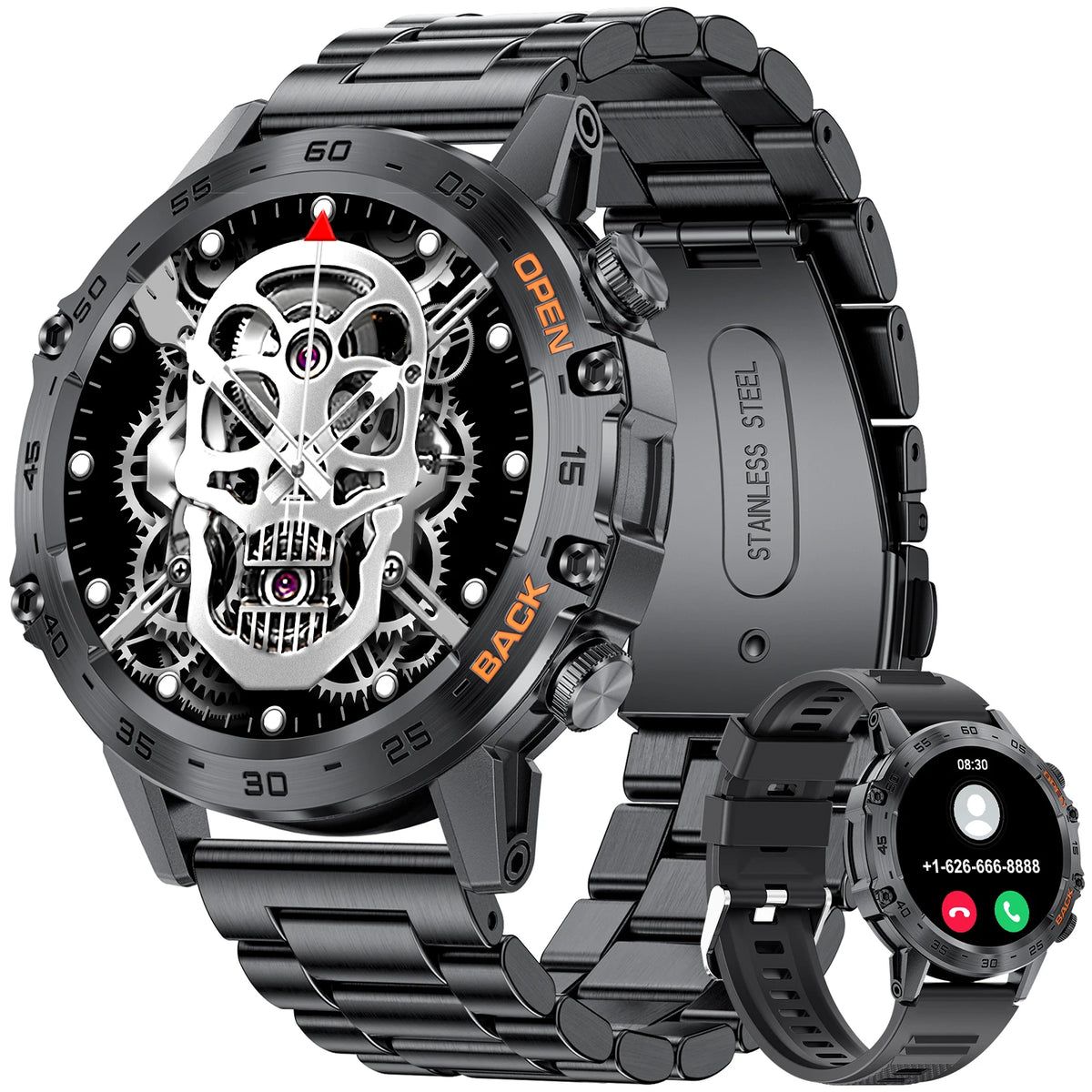 Reloj inteligente de moda con monitor de frecuencia cardíaca, rastreador de actividad y llamadas Bluetooth